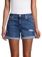 7 For All Mankind Mid-rise Denim Shorts