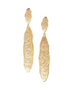 Sole Society Crystal Organic-shaped Double Drop Earrings