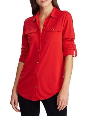 Lauren Ralph Lauren Relaxed-fit Roll-tab Sleeve Shirt
