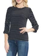 Vince Camuto Quarter-sleeve Ruched Top