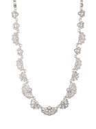 Marchesa Scalloped Filigree Crystal Necklace