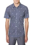 Hickey Freeman Regular-fit Printed Poplin Button-down Shirt