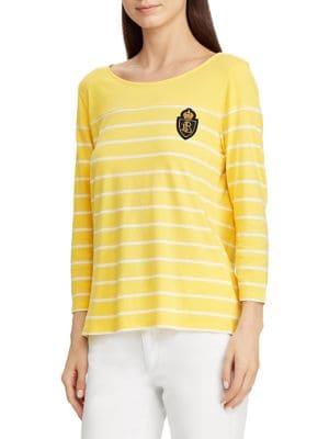 Lauren Ralph Lauren Petite Petite Striped Jersey Top
