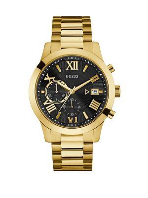 Guess Classic Goldtone Stainless Steel Bracelet Watch
