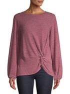 B Collection By Bobeau Siera Side Knot Top