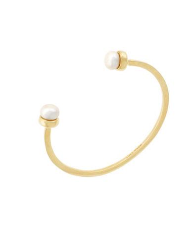 Cole Haan Cream Pearl And 10k Gold-plated Bracelet