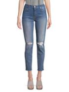 7 For All Mankind Josefina Busted-knee Jeans