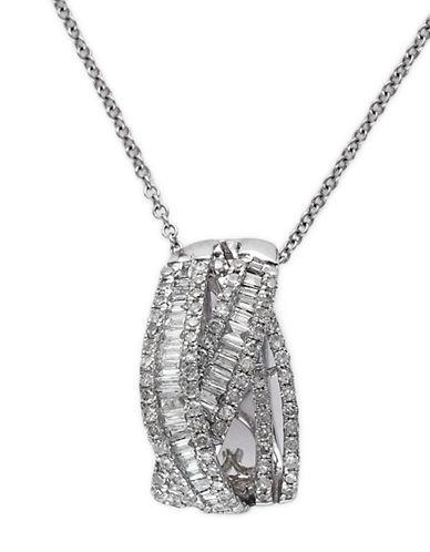 Effy Classique 14k White Gold And Diamond Pendant Necklace