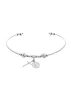 Lord & Taylor Sterling Silver Rosary Charm Cuff