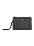 Marc Jacobs The Softshot Pebbled Leather Zip Wallet