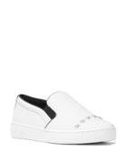 Michael Michael Kors Keaton Leather Slip-on Sneakers