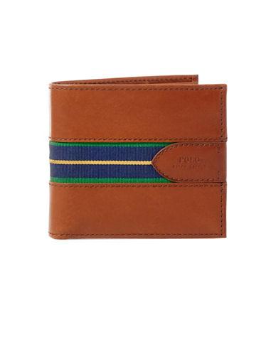 Polo Ralph Lauren Grosgrain-striped Leather Wallet