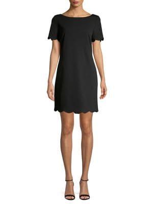Kasper Scalloped Shift Dress