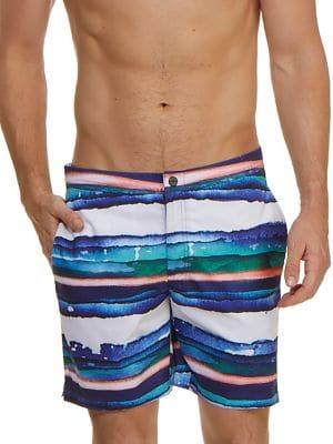 Dream Apparel Horizons Multi-color Swim Trunks