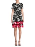 Taylor Floral-print Fit-&-flare Dress