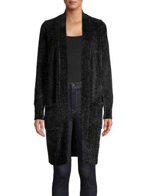 Michael Michael Kors Petite Corduroy Velvet Cardigan