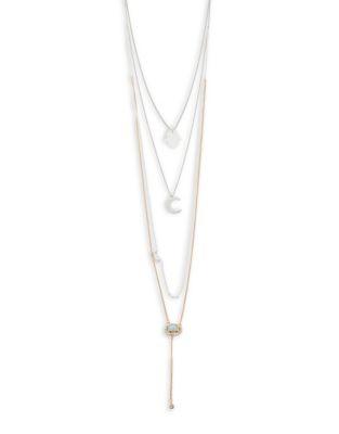 Design Lab Lord & Taylor Crystal Four-row Necklace