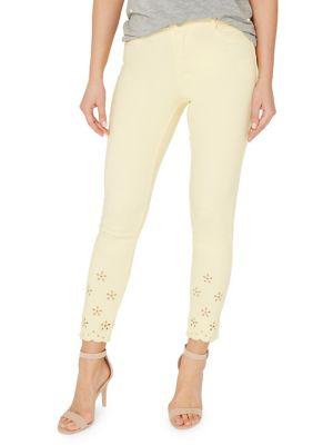 Dorothy Perkins Frankie Broderie Ankle Grazer Jeans