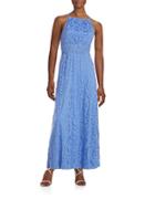 Maggy London Damask Halter Gown