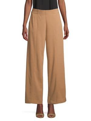 H Halston Seamed Wide-leg Pants
