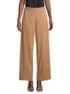 H Halston Seamed Wide-leg Pants