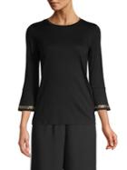 Michael Michael Kors Three-quarter Sleeve Crewneck Top
