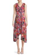 Cupio Ruffled Floral Cascade Dress