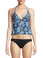 Michael Michael Kors Sweetheart Paisley Open Back Tankini Top