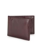Black Brown Leather Bi-fold Wallet