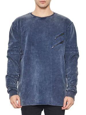 Nana Judy Unite Acid Indigo Moto Sweatshirt