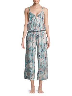 Splendid Floral Paintstroke Jumpsuit