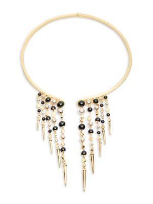 Carolee Alice Casscade Pearl Collar Necklace