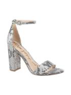 Sam Edelman Yaro Snake-embossed Leather Dress Sandals
