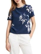 Donna Karan New York Floral Short-sleeve Top