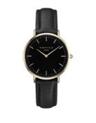 Rosefield Tribeca Stainless Steel Leather-strap Watch