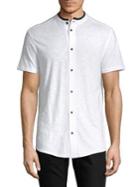 Karl Lagerfeld Short Sleeve Button Front Shirt