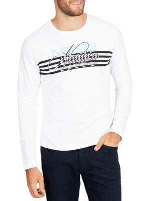 Long Sleeve Nautica 4 Stripes Crewneck Tee