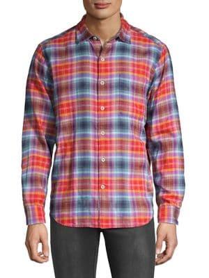 Tommy Bahama Fiesta Sunset Plaid Button-down Shirt