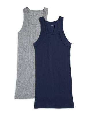 2xist Two-pack Ribbed Cotton Tank Top