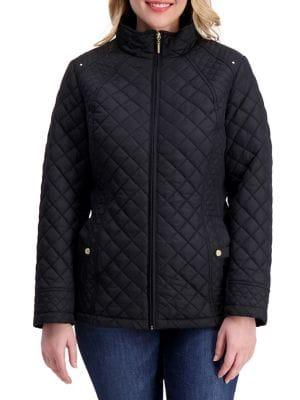 Weatherproof Plus Multi Quilted Shaped Moto Jacket