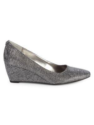 Anne Klein Isley Textured Wedge Pumps