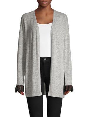 Vero Moda Lace-trimmed Heather Cardigan