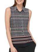 Tommy Hilfiger Sleeveless Button-down Top