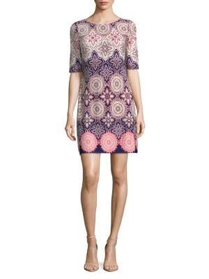 Eliza J Kaleidoscope-print Shift Dress