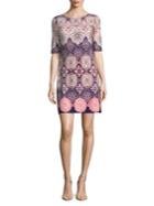 Eliza J Kaleidoscope-print Shift Dress