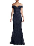 Mandalay Beaded Off-the-shoulder Gown