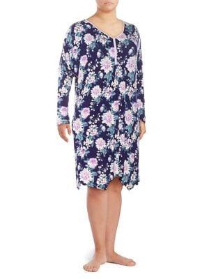 Lady Sarah Plus Floral-printed Caftan