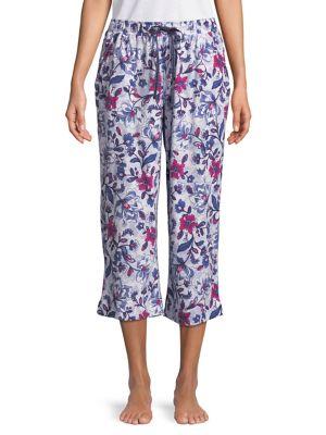 Karen Neuburger Floral Capri Pants
