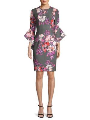 Black Halo Lorie Floral Sheath Dress