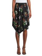 Highline Collective Floral Asymmetrical Hem Skirt